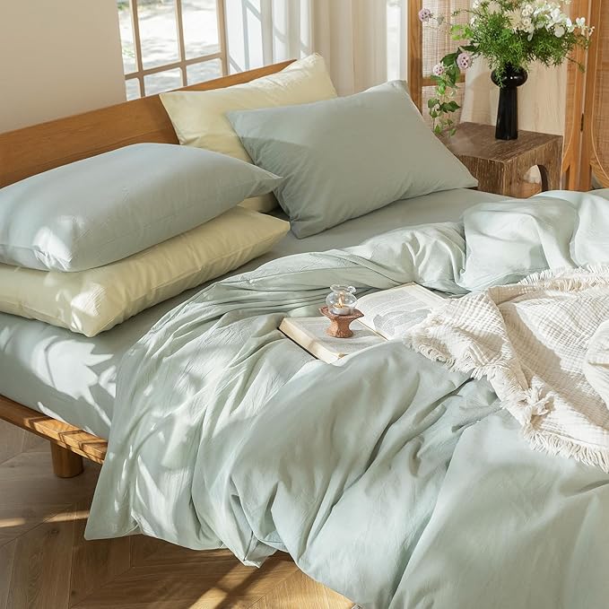 Linen Duvet Cover Set - Twin