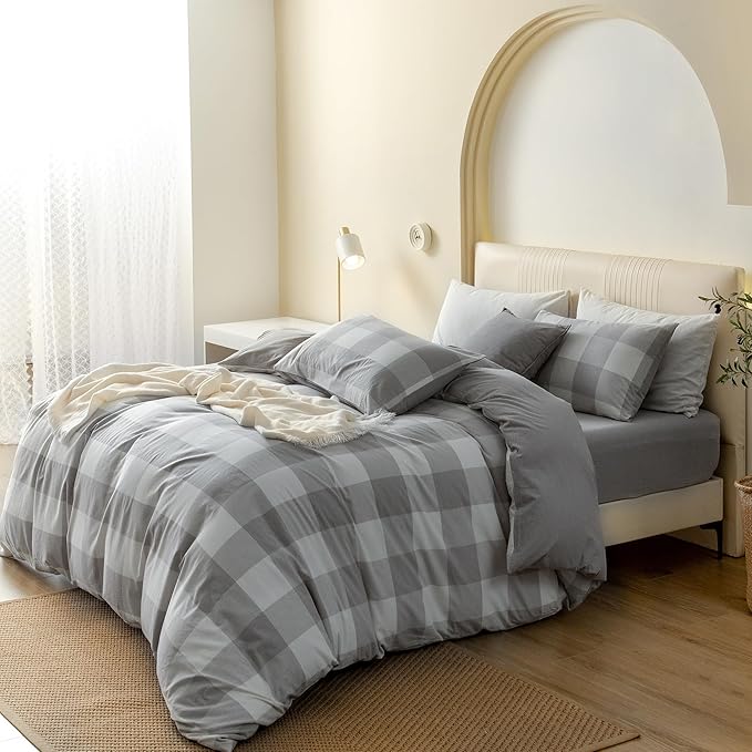 Linen Duvet Cover Set - King - 104 x 90 in - 3 Piece