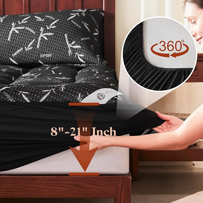 Waterproof Mattress Topper - King - 25 in Deep Pocket