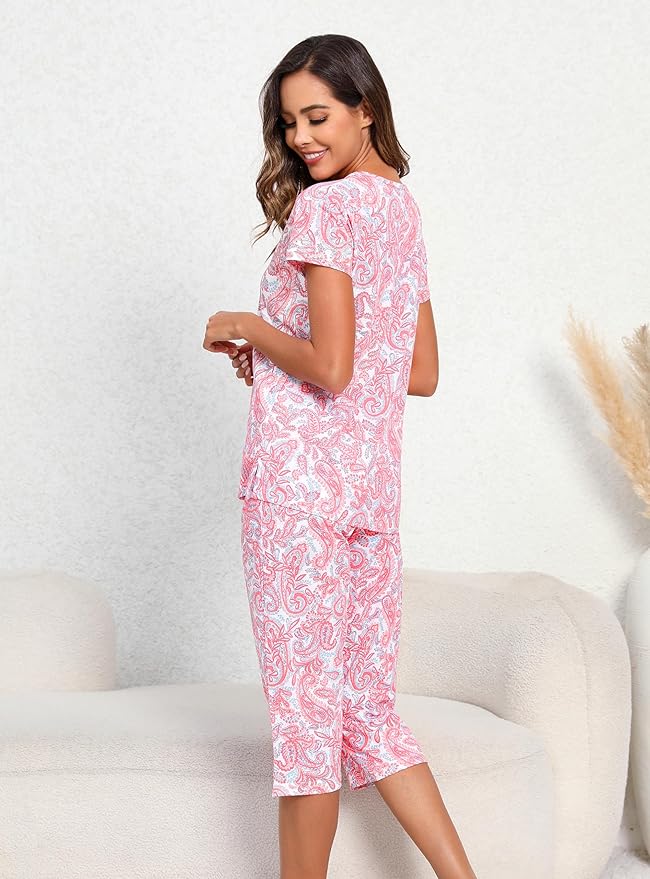 Women's Capri Pajama Set - 2 Piece