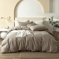 Linen Duvet Cover Set - Queen - 98 x 98 in - 3 Piece