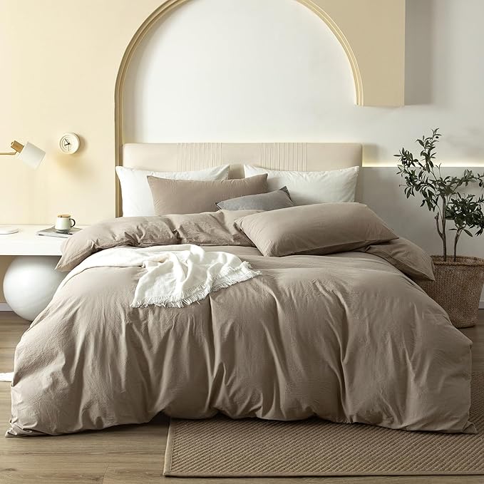 Linen Duvet Cover Set - King - 120 x 98 in - 3 Piece