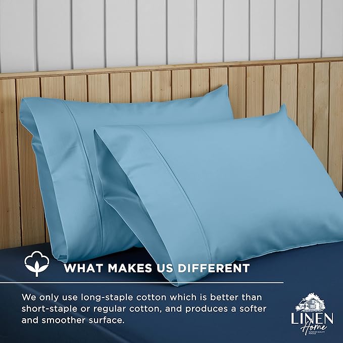 Linen Pillowcase Set - Queen - 2 Piece