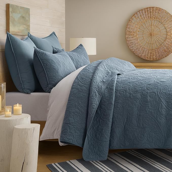 100% Cotton Quilt Set - Queen - 3 Piece