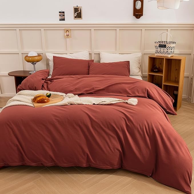 Linen Duvet Cover Set - King - 3 Piece