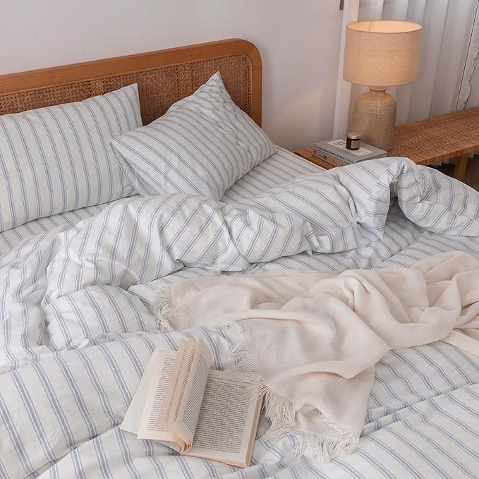 Linen Duvet Cover Set - King - 3 Piece