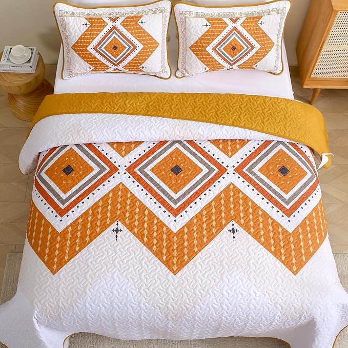 Microfiber Quilt Set - King - 3 Piece