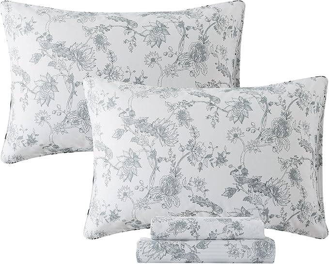 100% Cotton Bed Sheet Set - Full - 4 Piece