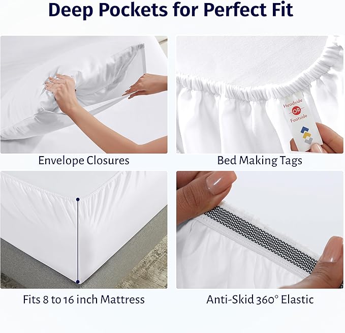 Bed Sheet Set - King - 4 Piece