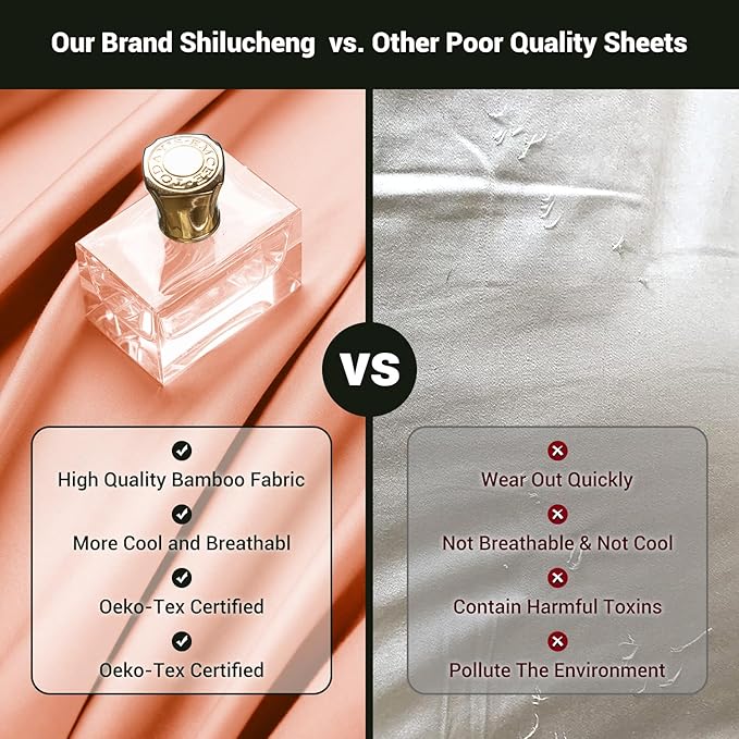 Bamboo Cooling Bed Sheet Set - Full - 4 Piece