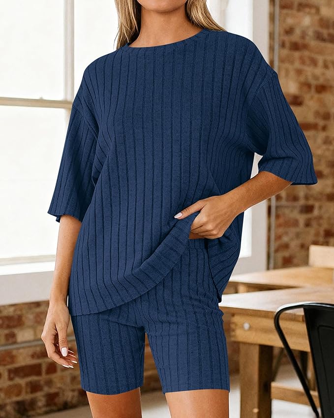 Shorts Pajama Set - Short Sleeve - 2 Piece