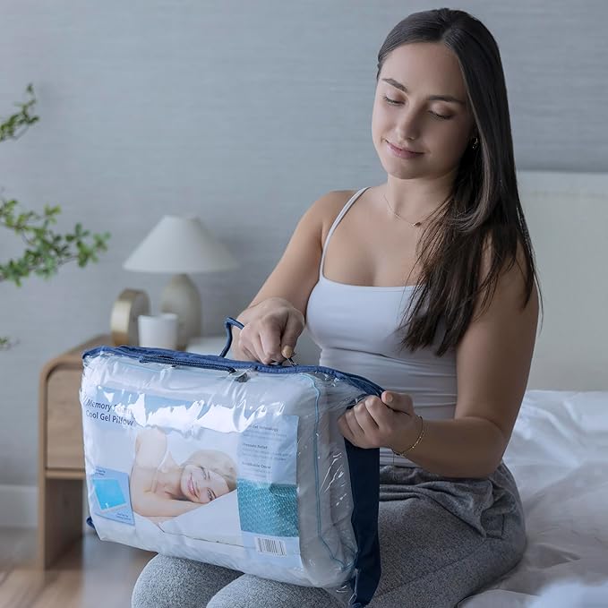 Memory Foam Cooling Bed Pillow - Standard