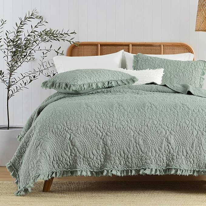 Microfiber Quilt Set - Queen - 3 Piece