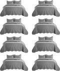 Microfiber Quilt Set - King - 8 Pack