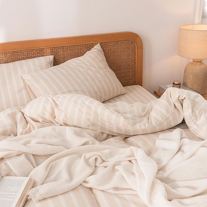 Linen Duvet Cover Set - King - 3 Piece