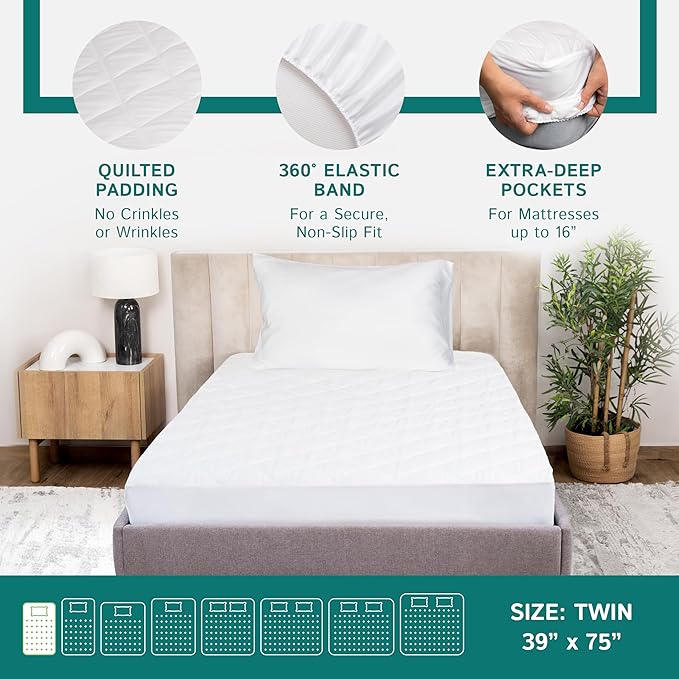 Waterproof Mattress Protector - Twin