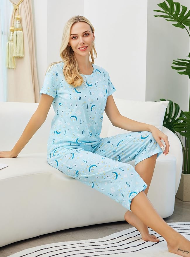Women's Capri Pajama Set - 2 Piece