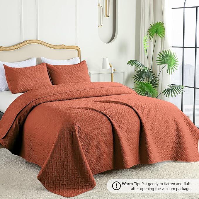 Microfiber Quilt Set - King - 3 Piece