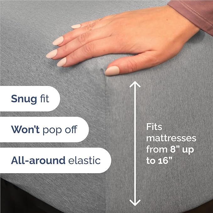 Cooling Bed Sheet Set - Full - 16 in Deep Pocket - 6 Piece