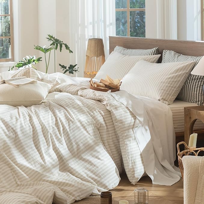 Linen Duvet Cover Set - Twin