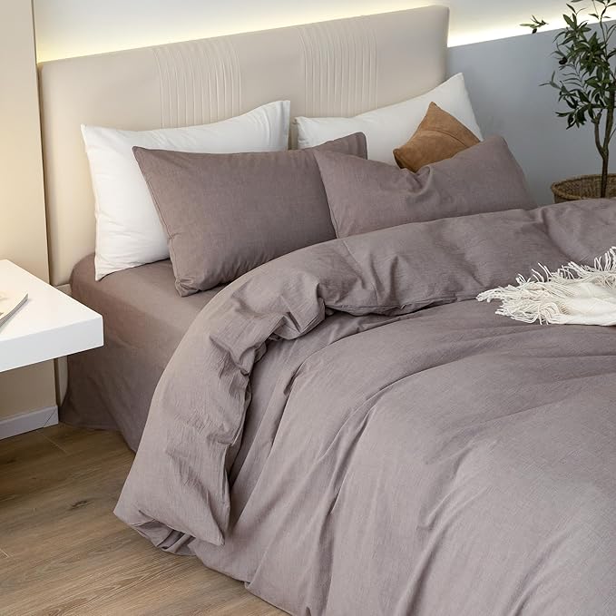Linen Duvet Cover Set - King - 108 x 98 in - 3 Piece