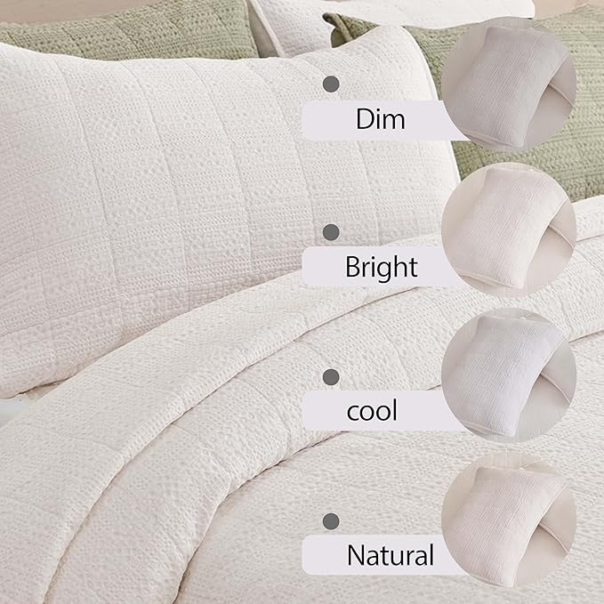 100% Cotton Quilt Set - Queen - 3 Piece