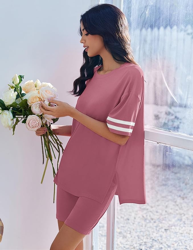 Shorts Pajama Set - Short Sleeve - 2 Piece