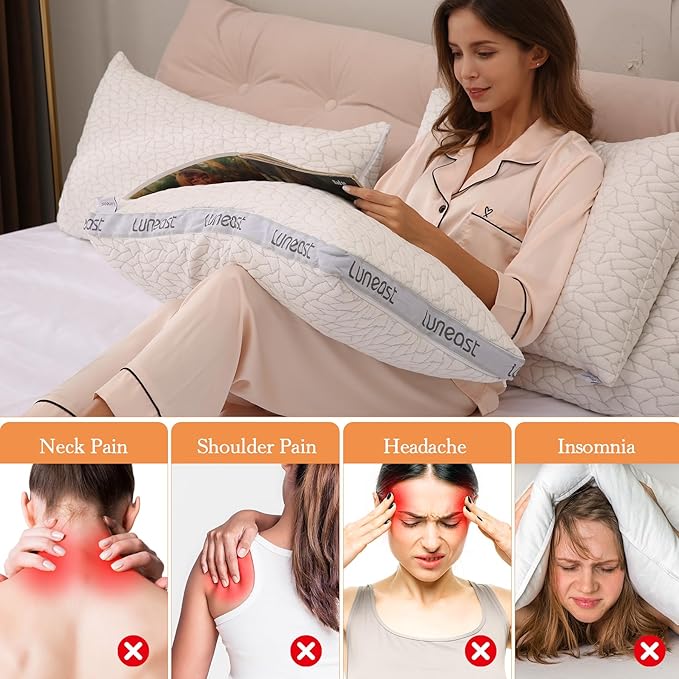 Bamboo Bed Pillow - King - 17 x 33 in