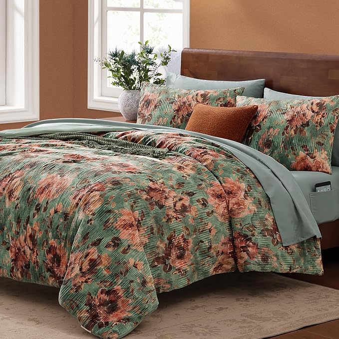 Velvet Comforter Set - King - 7 Piece
