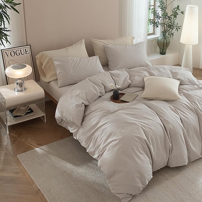 Linen Duvet Cover Set - King - 3 Piece