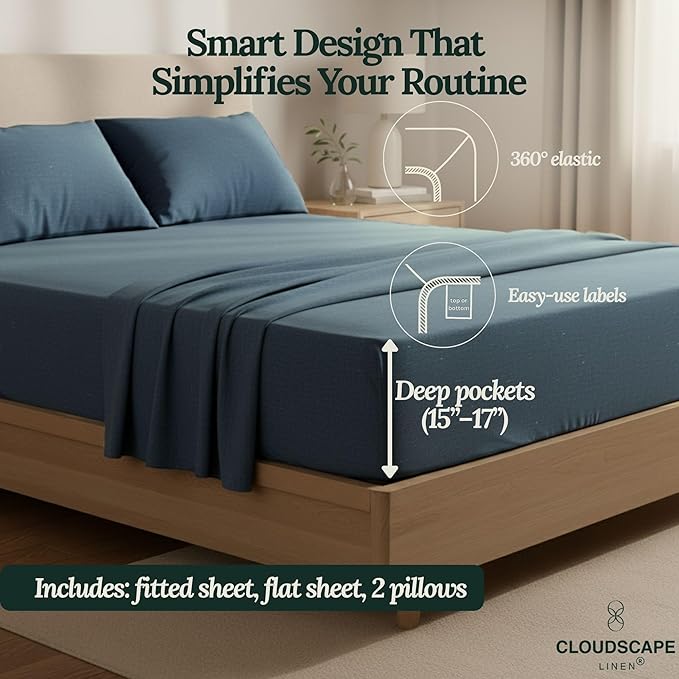 Bed Sheet Set - Full - 4 Piece