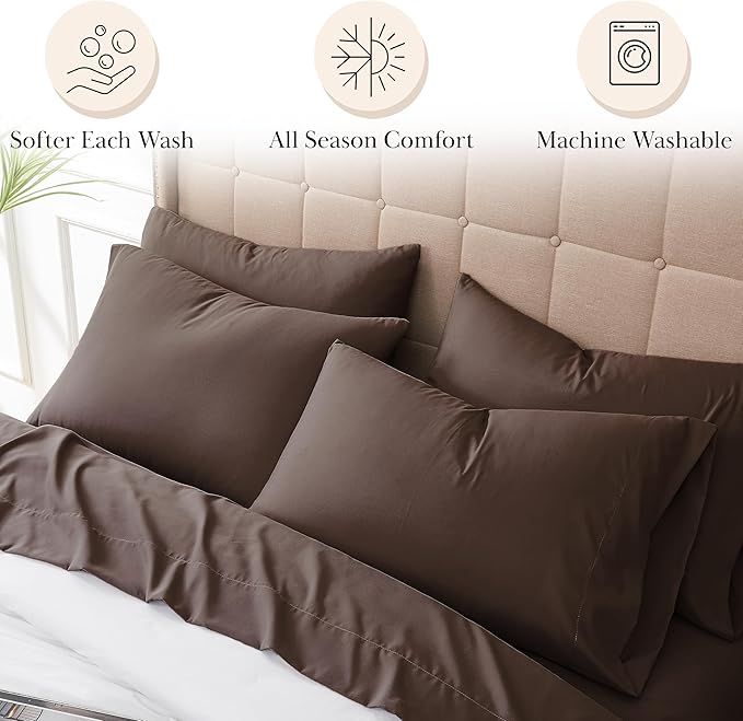 Bed Sheet Set - Twin XL - 6 Piece