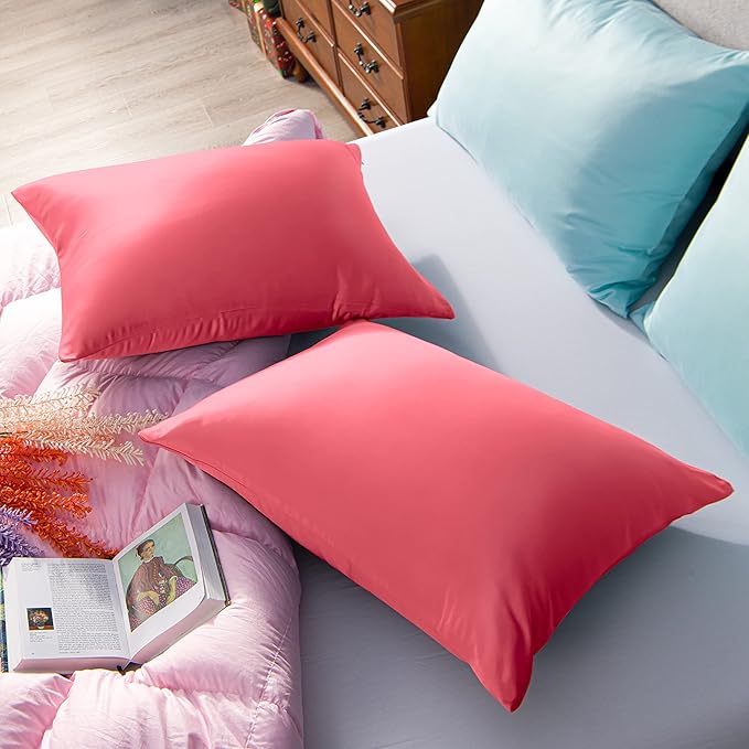 Satin Pillowcase Set - King - 20 x 36 in - 2 Piece
