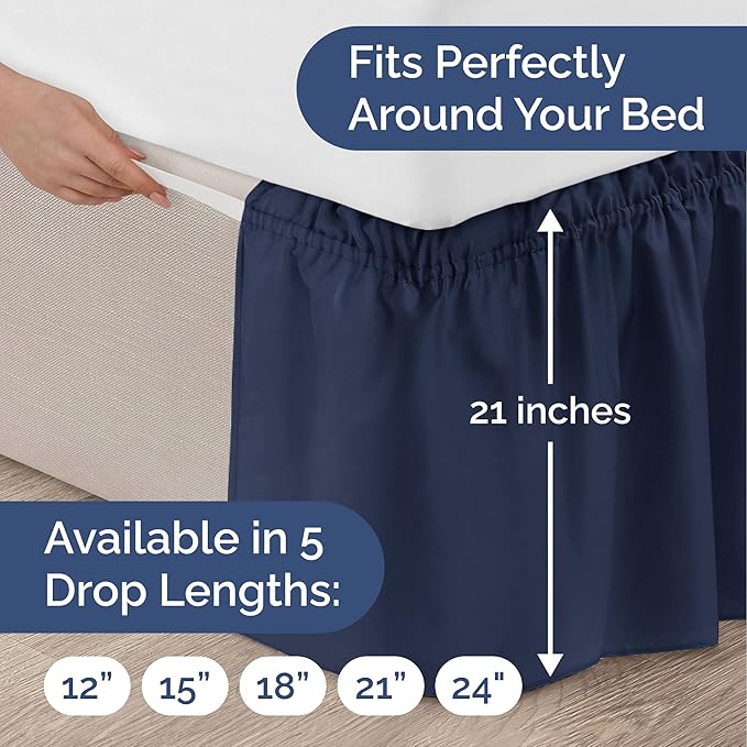 Bed Skirt - Queen - 21 in Drop