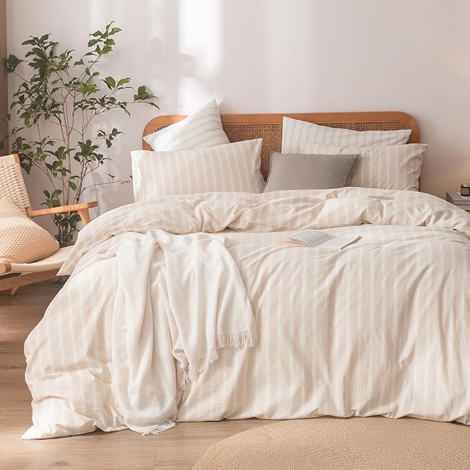 Linen Duvet Cover Set - Queen - 3 Piece