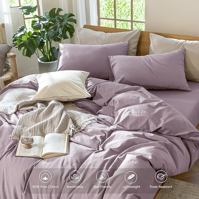 Linen Duvet Cover Set - Twin