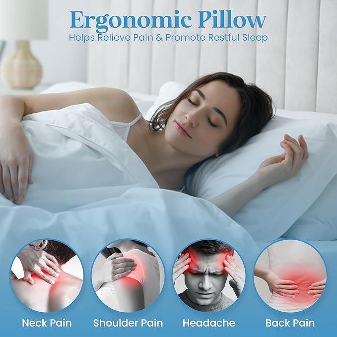 Memory Foam Cooling Bed Pillow - Standard