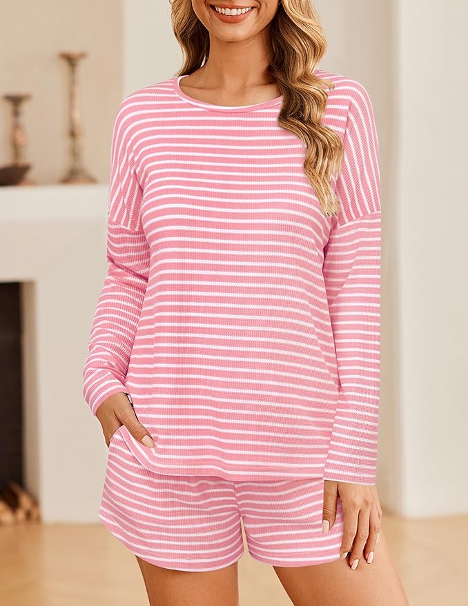 Shorts Pajama Set - Long Sleeve - 2 Piece