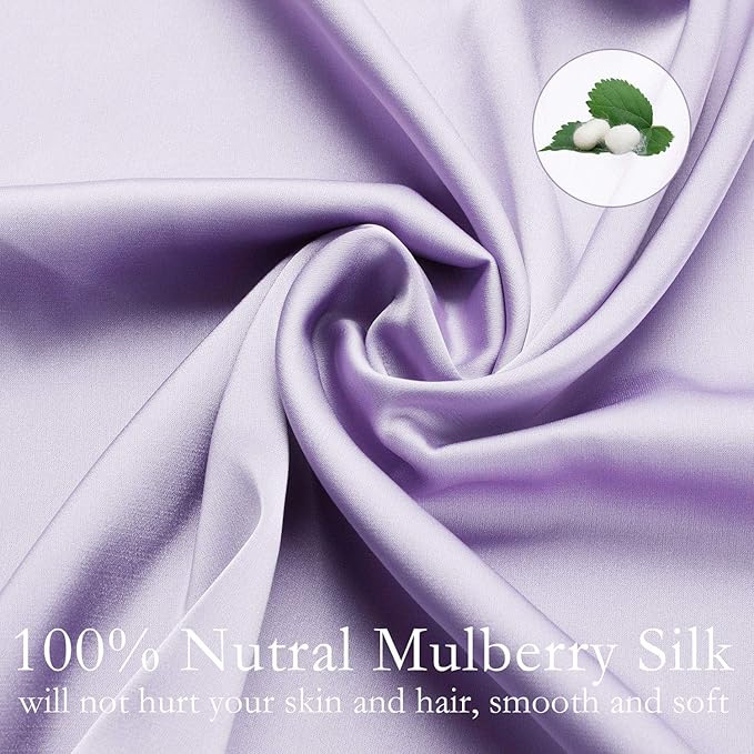 Mulberry Silk Hypoallergenic Pillowcase Set - Standard - 2 Pack