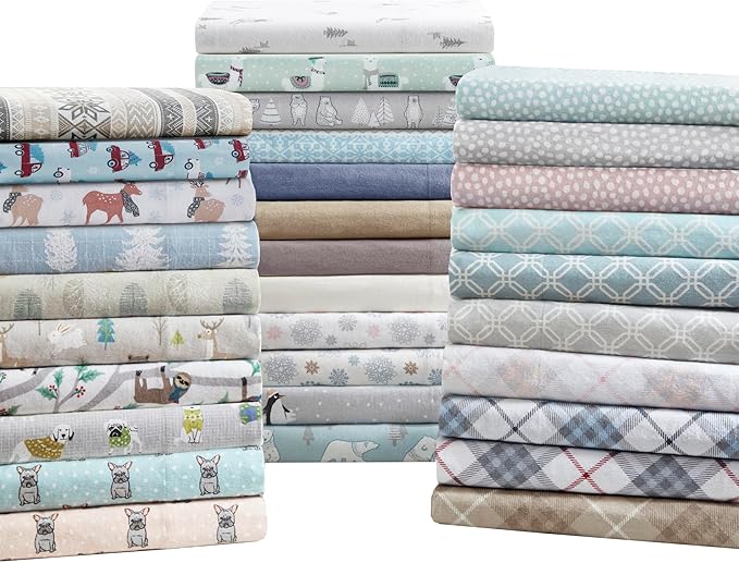 100% Cotton Bed Sheet Set - King - 4 Piece