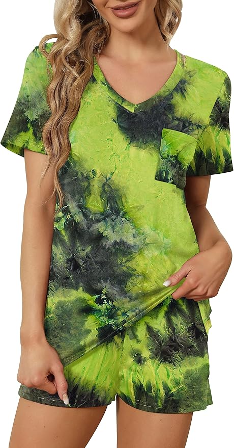 Women's Pajama Set - Short Sleeve - 2 Piece