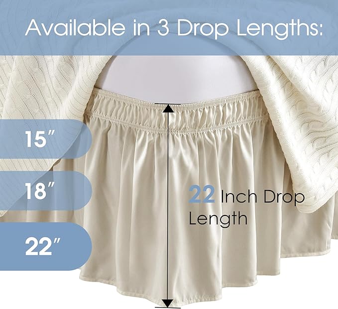 Bed Skirt - Queen - 22 in Drop