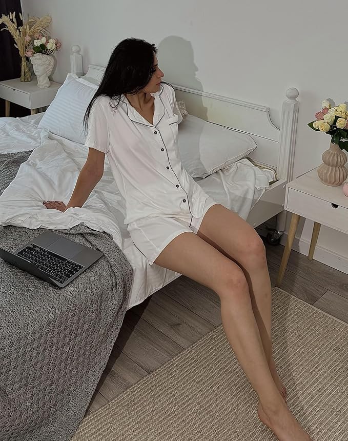 Women's Pajama Set - Short Sleeve - 2 Piece