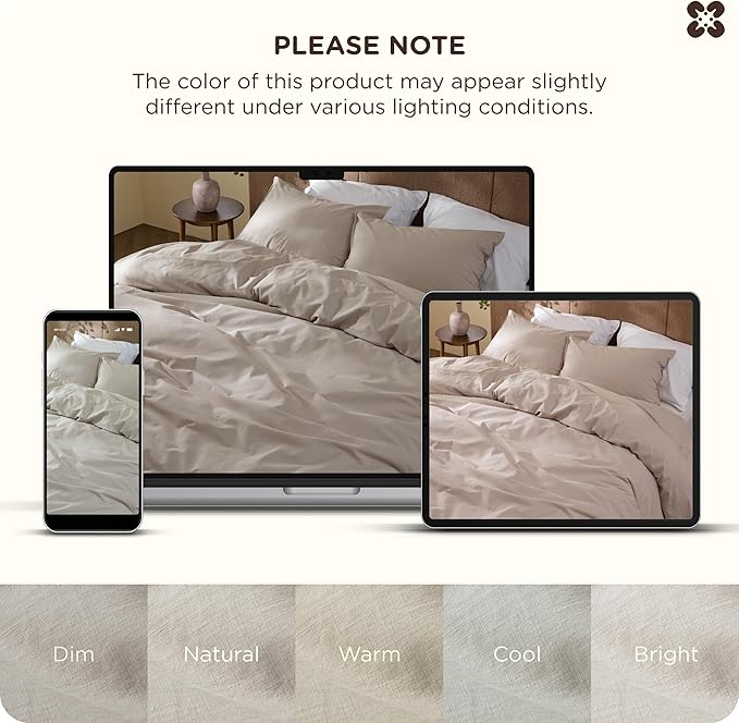 100% Cotton Duvet Cover Set - Queen