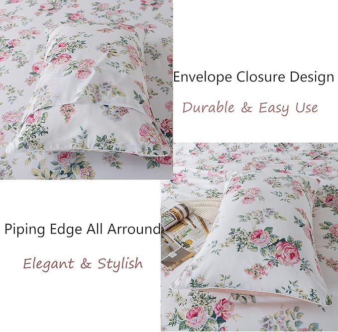100% Cotton Bed Sheet Set - King - 4 Piece