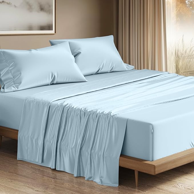 Cooling Bed Sheet Set - King - 17 in Deep Pocket - 4 Piece