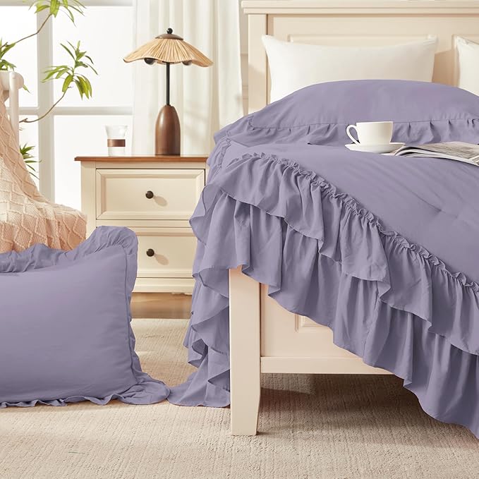 Microfiber Comforter Set - California King - 104 x 96 in - 3 Piece