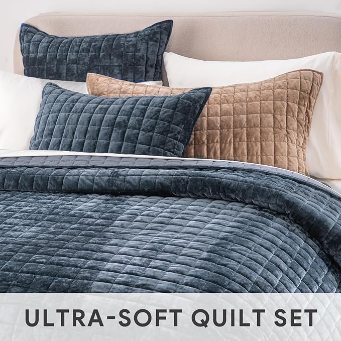 Velvet Quilt Set - Queen