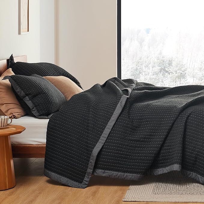 Microfiber Quilt Set - Queen - 3 Piece