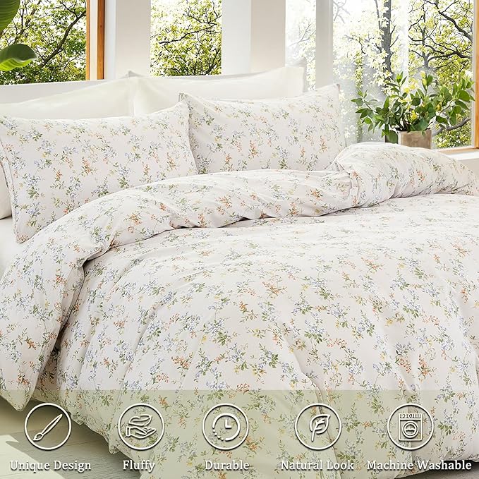100% Cotton Duvet Cover Set - Queen - 3 Piece